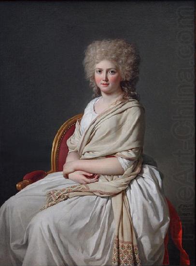 Jacques-Louis  David Countess of Sorcy china oil painting image